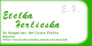 etelka herlicska business card